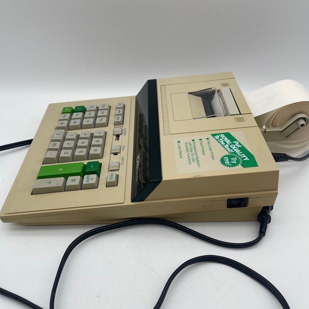 Royal 248PDII Electronic Printing Calculator Two-Color Desktop Adding Machine - Picture 4 of 10